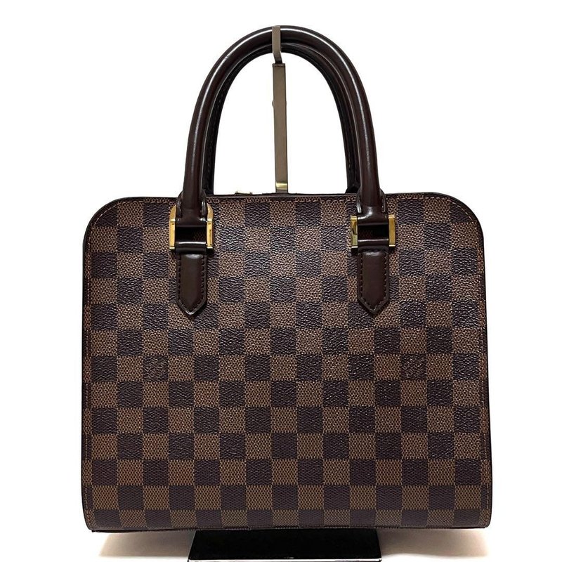 本物 Louis Vuitton ルイヴィトン トリアナ ダミエ エベヌ ハンドバッグ PVC N51155 中古 - 手提包/手提袋 - 其他材質 咖啡色