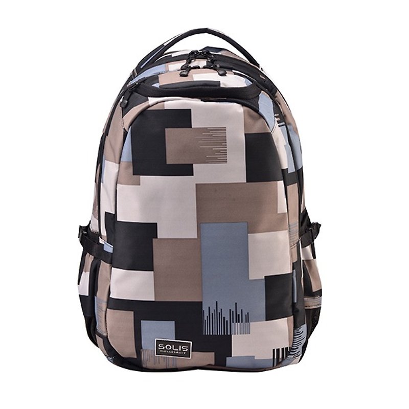 SOLIS Camouflage Series 15" Ultra+ basic laptop backpack(Dark grey) - กระเป๋าแล็ปท็อป - เส้นใยสังเคราะห์ 