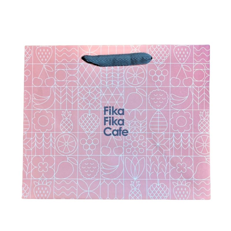 Fika Fika Cafe Portable Paper Bag (Large) - Other - Paper 