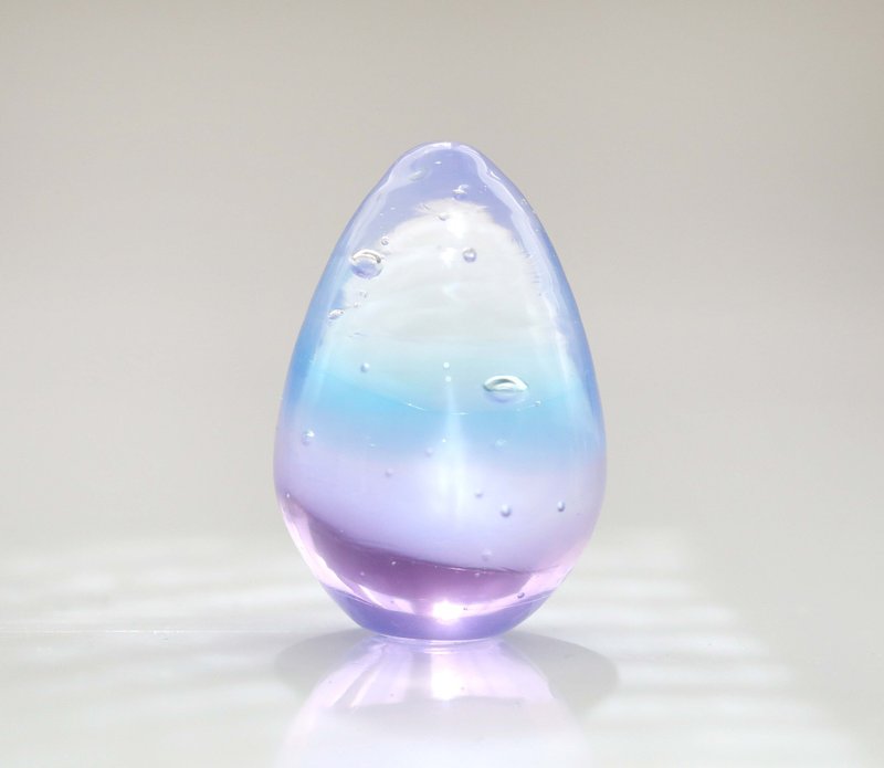 ガラスの雫のプチオブジェ / 夕暮れのひと雫 - 擺飾/家飾品 - 玻璃 粉紅色