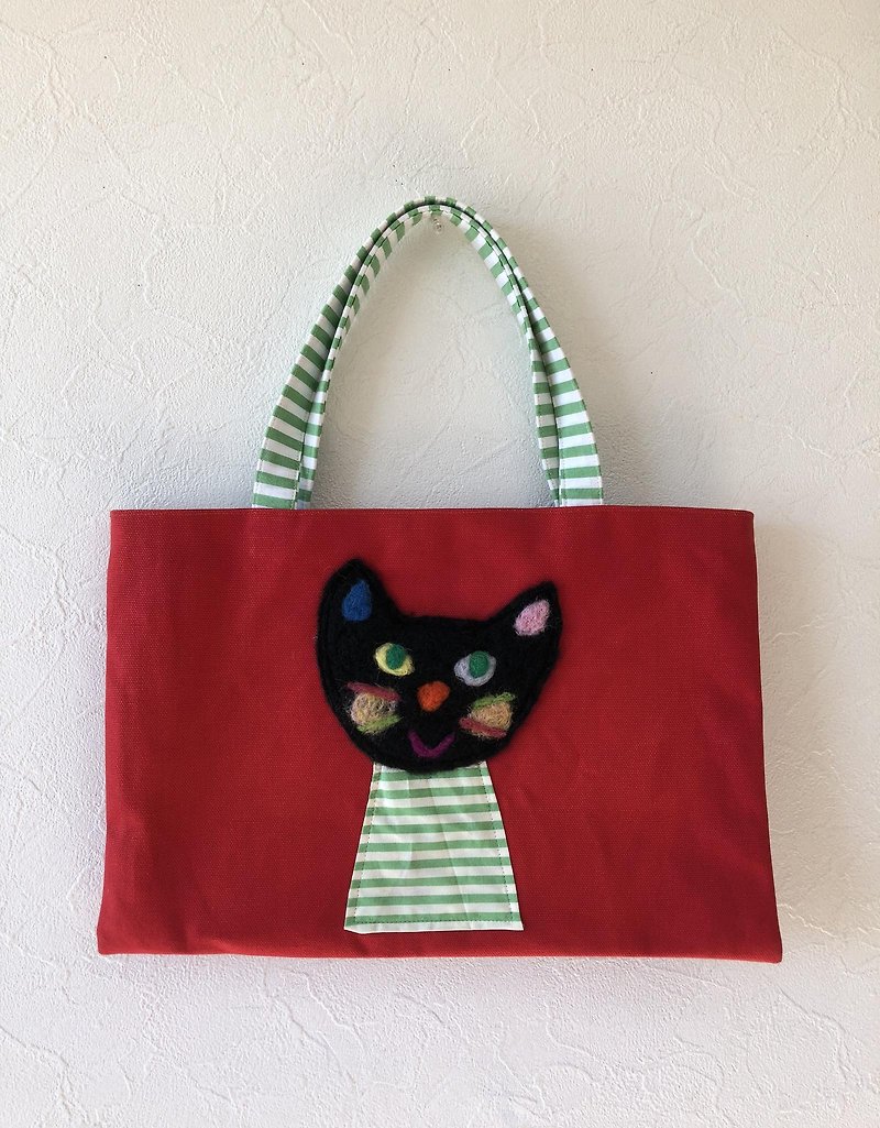 Cat bag - กระเป๋าถือ - ผ้าฝ้าย/ผ้าลินิน 
