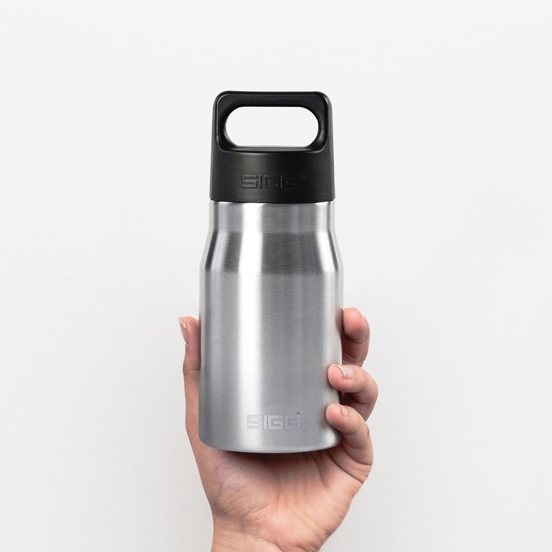 Swiss Centennial SIGG Explorer Insulated Portable Cup 450ml - Texture Mist - Vacuum Flasks - Stainless Steel Silver