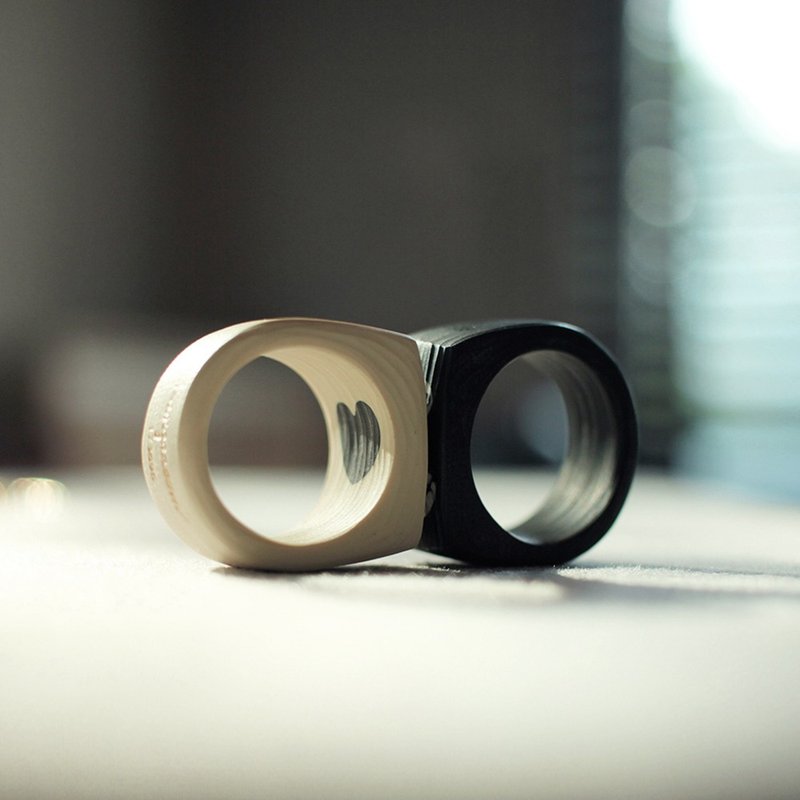 UNME - the couple rings - 戒指 - 防水材質 灰色