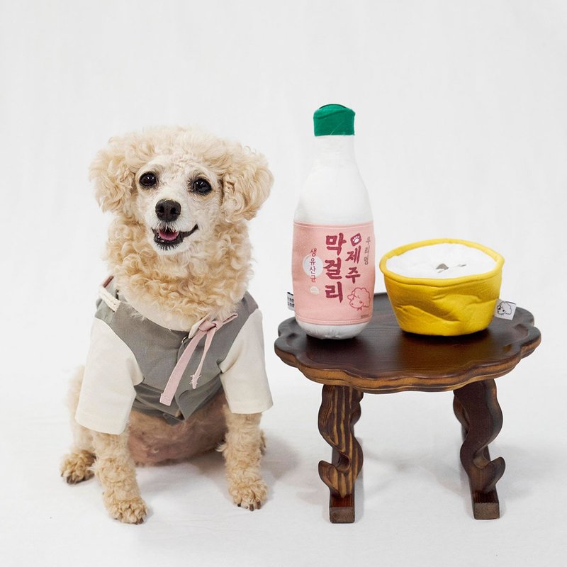 韓國 remetome 狗狗嗅聞玩具-瑪格利酒 - 貓/狗玩具 - 棉．麻 粉紅色