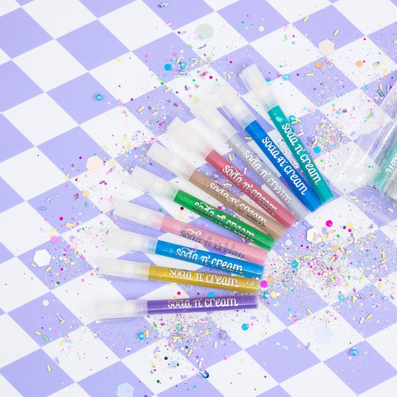 Glitter Glitter Pen + Shiny Silk Key Ring - Other Writing Utensils - Other Materials 