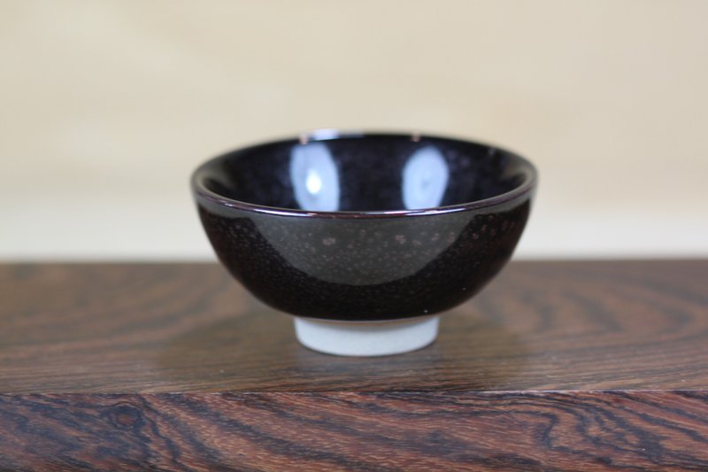 【送禮好物】60ml 黑星 天目釉 圓滿茶杯 鶯歌名家葉敏祥作品 - 茶壺/茶杯/茶具 - 瓷 