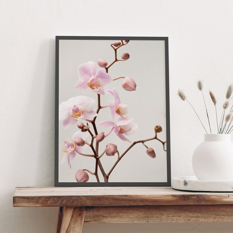 沉醉清香 • 蘭花-畫/植栽/花/客廳掛畫/辦公桌裝飾/玄關/複製畫 - 海報/掛畫/掛布 - 棉．麻 多色