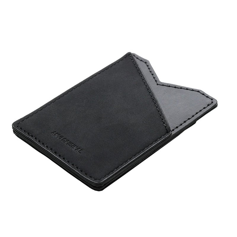 Minix 2.0 ultra-thin anti-theft card holder-black - ID & Badge Holders - Other Man-Made Fibers Gray