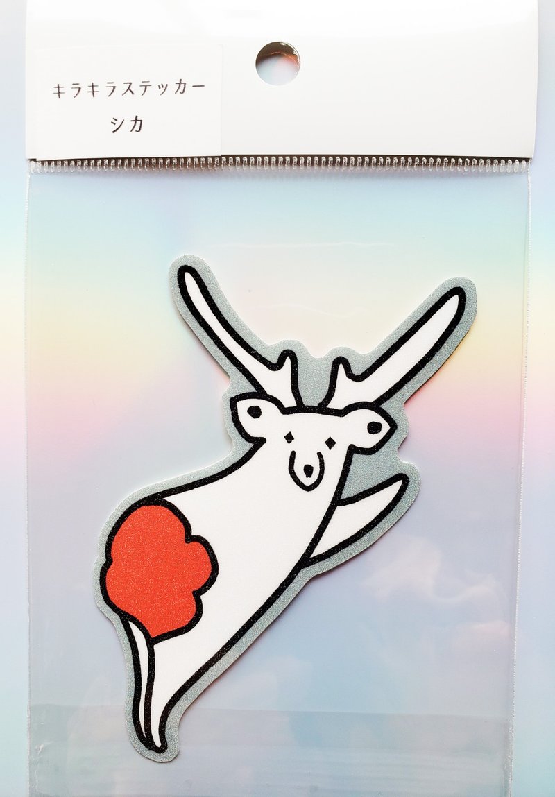 Glitter Deer Sticker - สติกเกอร์ - วัสดุอื่นๆ สึชมพู