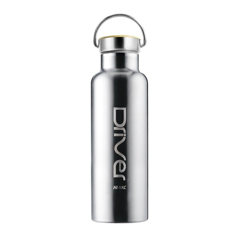 Driver Vacuum Sports Water Bottle Series PLUS (Stainless Steel)-600ml - Teapots & Teacups - Other Metals Gray
