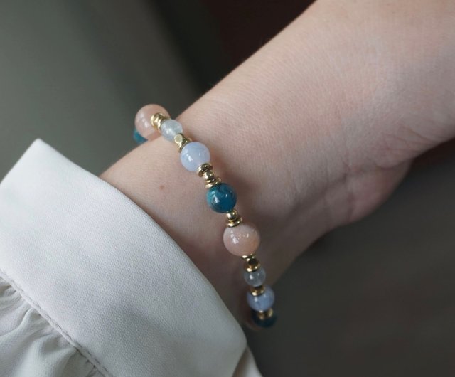 古代文字付与パワーストーン ブレスレット 8色 8mm