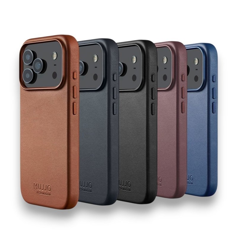 Mujjo – iPhone 17 Pro 全皮革手機殼兼容MagSafe磁吸手機套 - 手機殼/手機套 - 其他材質 
