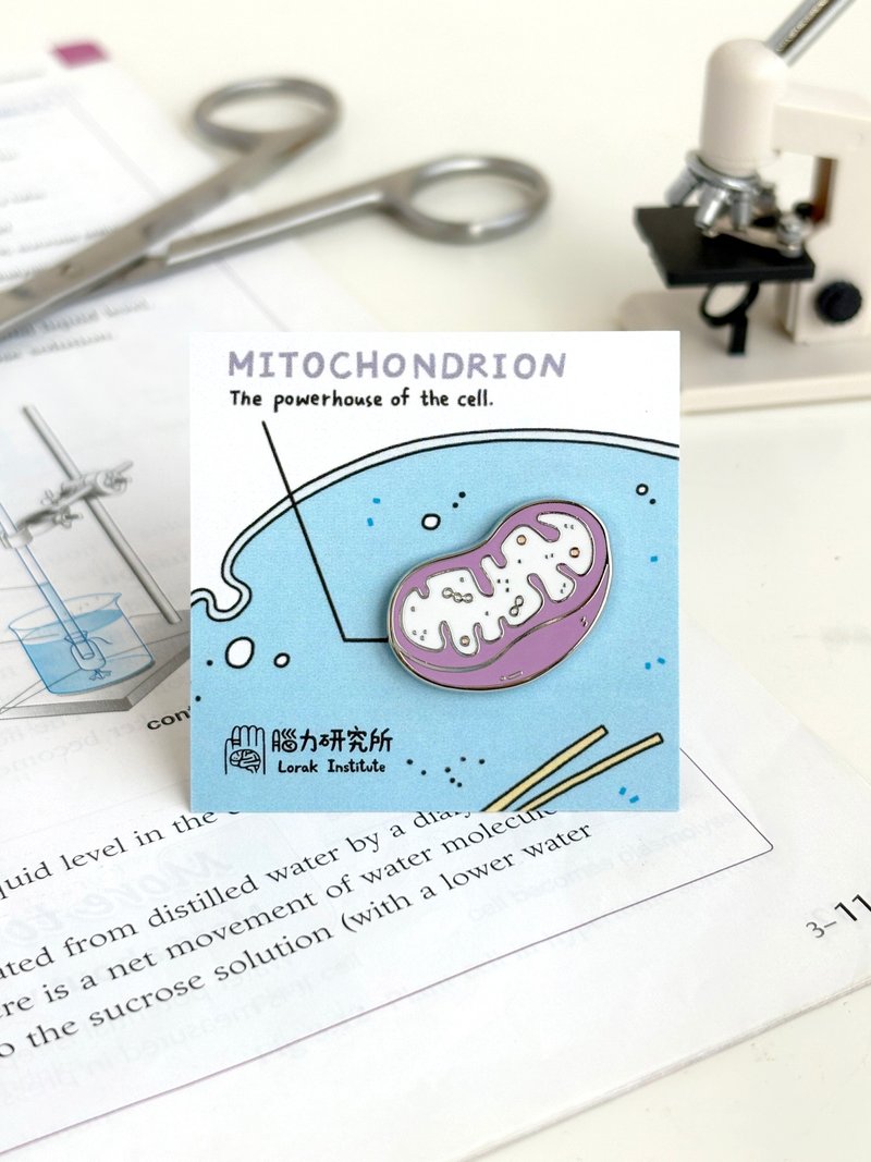 線粒體 粒線體 Mitochondria / 金屬徽章 畢業 生物學 - 徽章/別針 - 其他金屬 