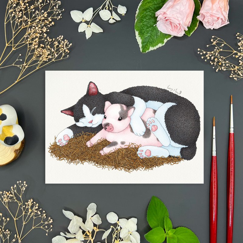 【Cat Maniac】Postcard(119) - Cards & Postcards - Paper Multicolor