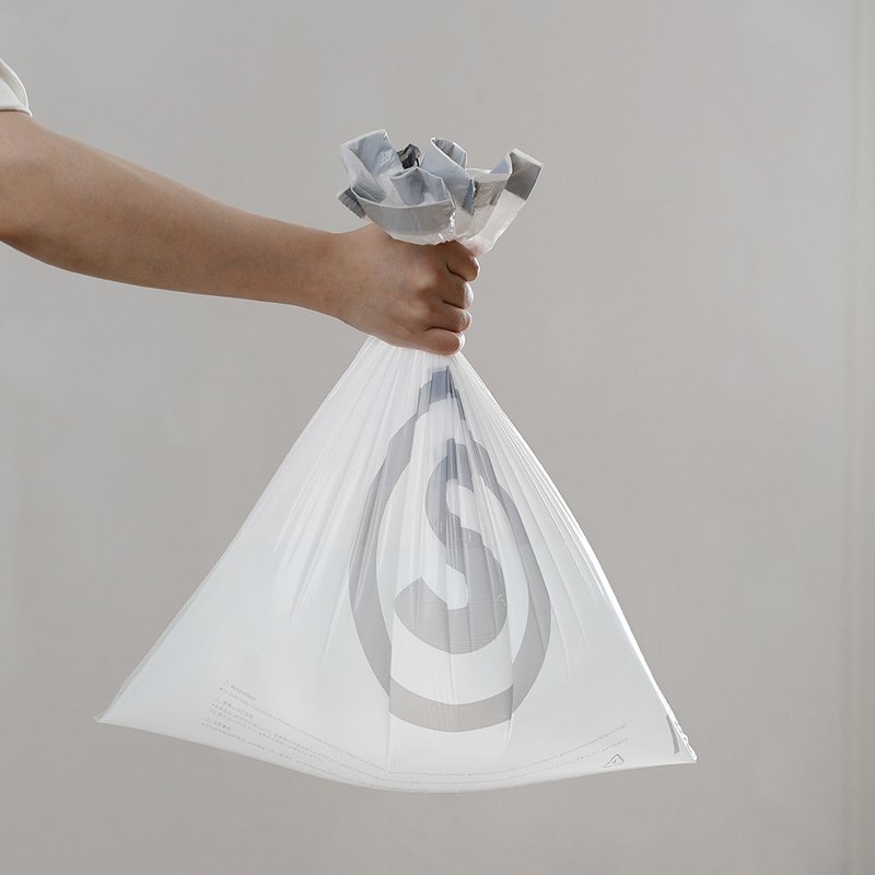 日本霜山 抽繩式自動收口垃圾袋(20L)-S-90張 - 其他 - 塑膠 白色