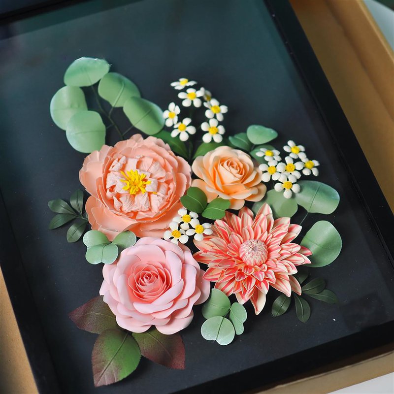 Secret Garden - Paper Flowers Art - 壁貼/牆壁裝飾 - 環保材質 