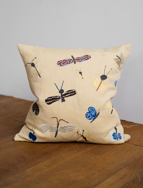 北欧デザイナースタイル - 刺繍入りクッションカバー SLÄNDA