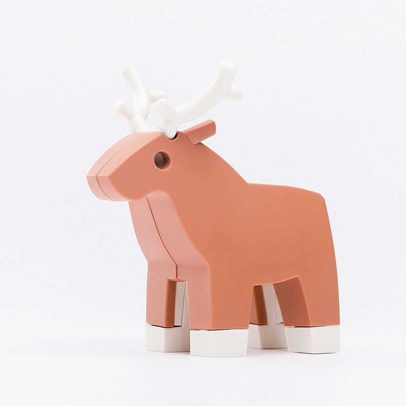 Halftoys Animal 鹿 +故事書 STEAM教育玩具 - 擺飾/家飾品 - 塑膠 黃色