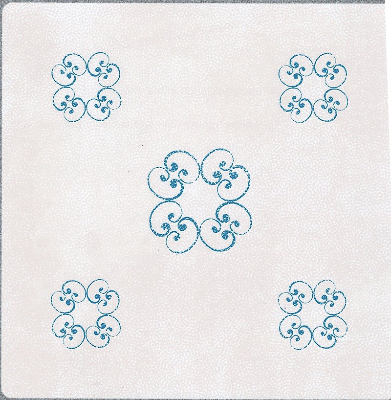 SSHK8(葡萄牙連續花磚)9片/組-MIT擬瓷感正方形花磚貼不殘膠 - 壁貼/牆壁裝飾 - 塑膠 多色