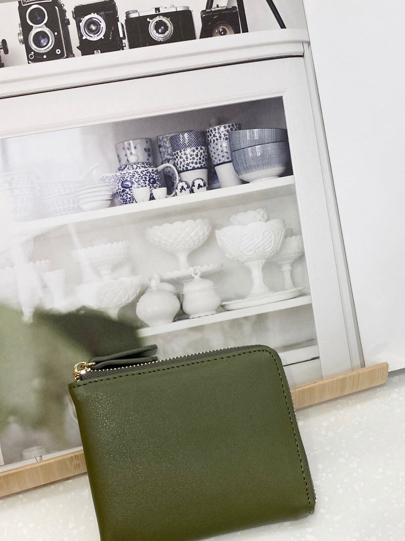 Hand-made gift pocket small wallet - Wallets - Waterproof Material Green