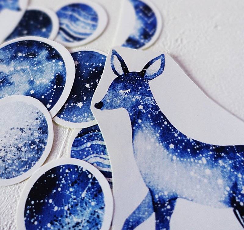 Planet Fawn Sticker Set - Stickers - Paper Blue