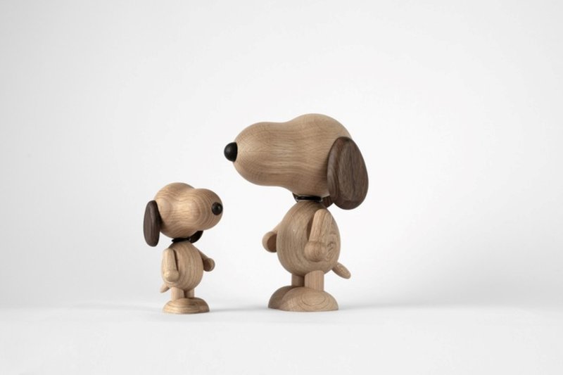 [Mother's Day Gift Box] Boyhood Snoopy Oak Decoration (Oak/Cigar) Danish Home - ของวางตกแต่ง - ไม้ สีนำ้ตาล