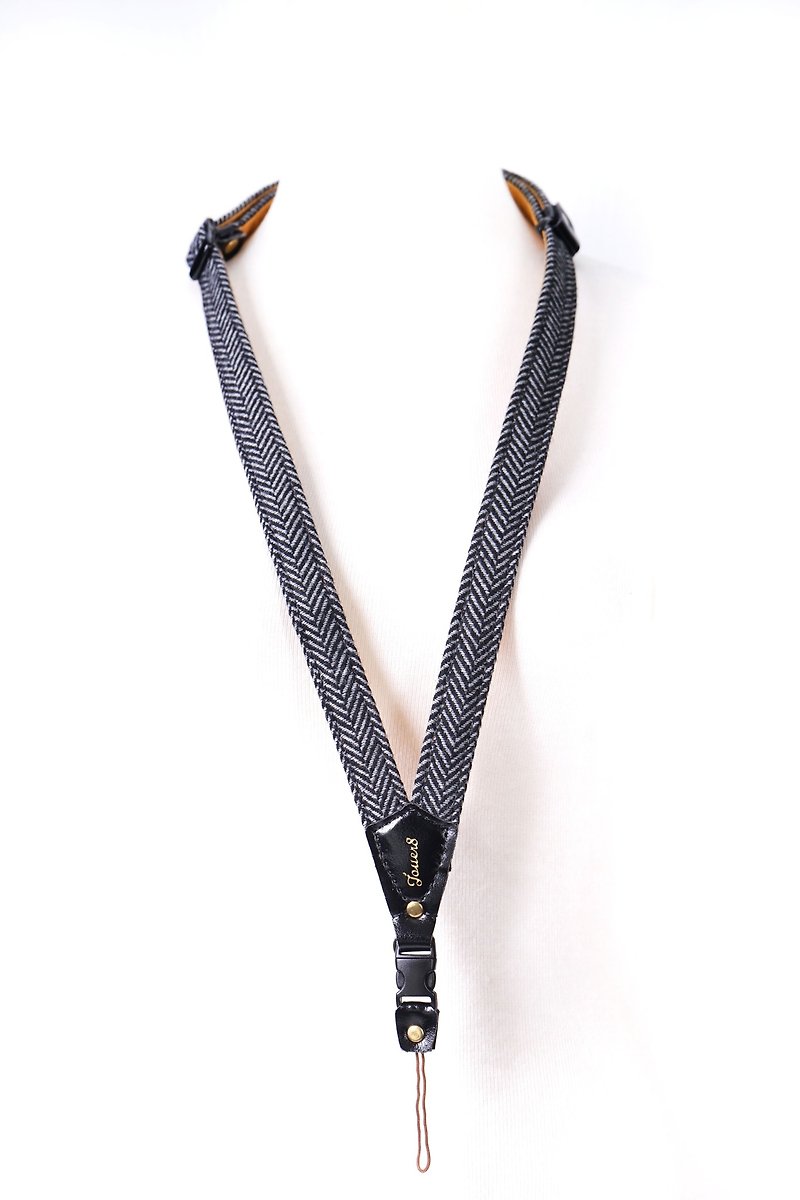 Chic mobile phone strap - Lanyards & Straps - Cotton & Hemp Black