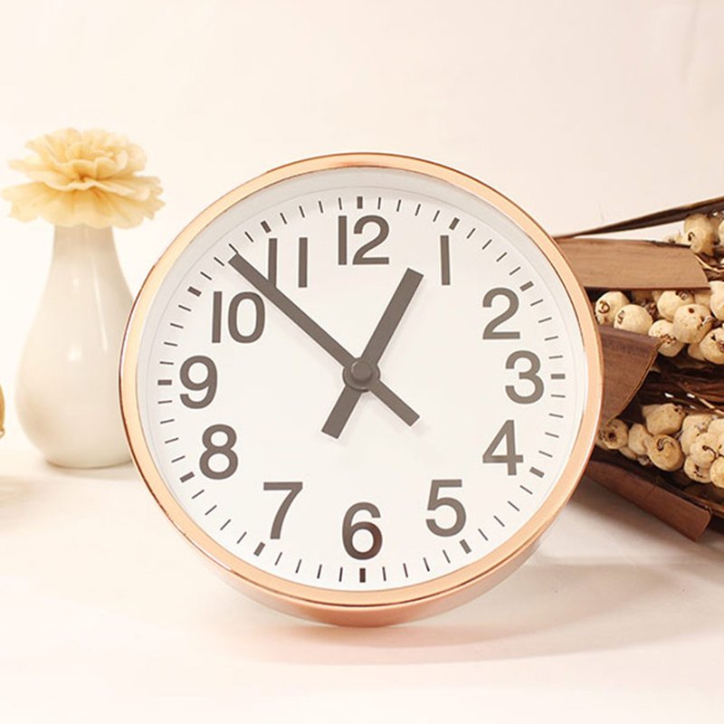 Lovel 16cm Rose Gold Frame Classic Digital Clock/Table Clock (T736N-RG) - นาฬิกา - โลหะ สีทอง