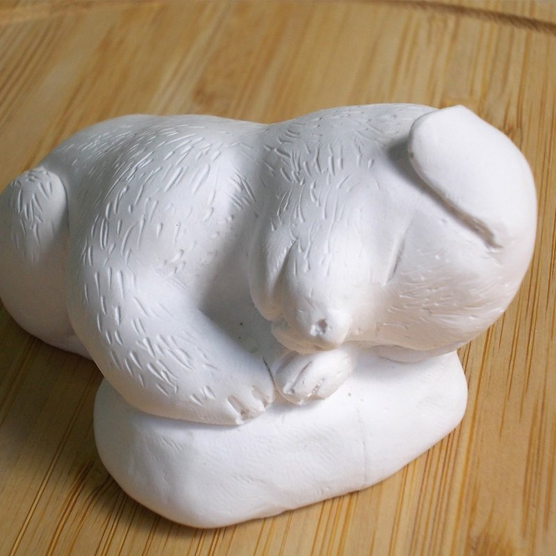 Valentine's Day Gift/Sleeping Puppy Diffusing Stone-Exchange Gift Christmas Gift Gypsum - Fragrances - Other Materials White