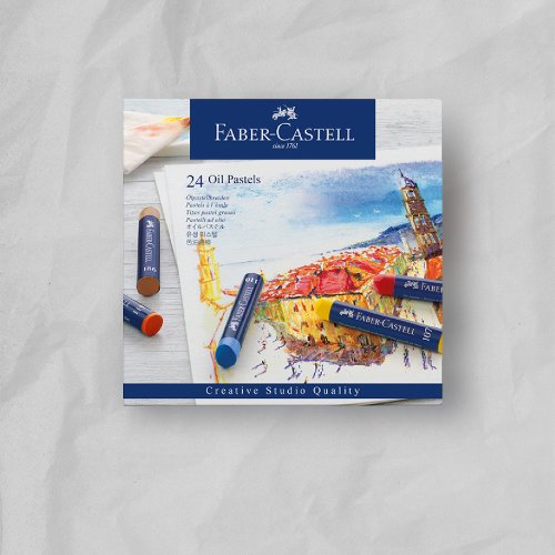 文聚 Faber-Castell 創意工坊油性粉彩條24色(原廠正貨)