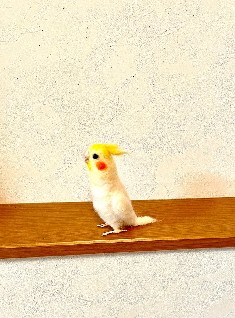 オカメインコ - 玩偶/公仔 - 羊毛 咖啡色