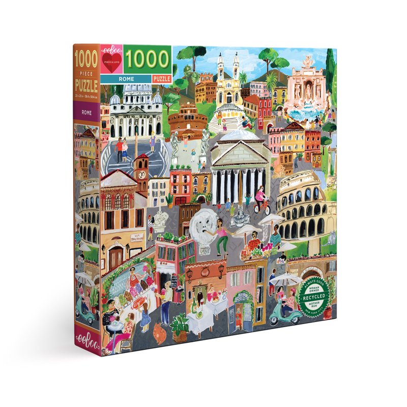 eeBoo 1000 Piece Puzzle-Rome 1000 Piece Puzzle - Puzzles - Paper Brown