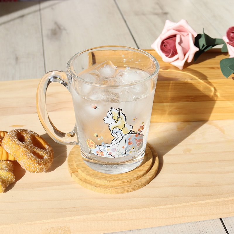 【Disney 迪士尼】玻璃馬克杯300ml -愛麗絲 - 玻璃杯 - 玻璃 