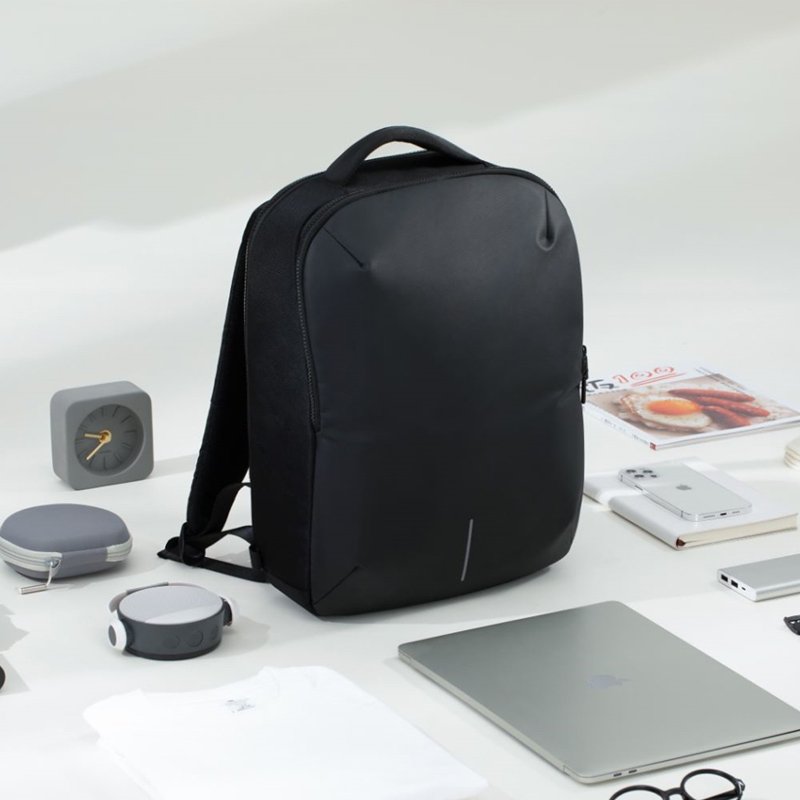 XD Design Eco Flex Multi-function Extendable Backpack - กระเป๋าเป้สะพายหลัง - ไฟเบอร์อื่นๆ สีดำ