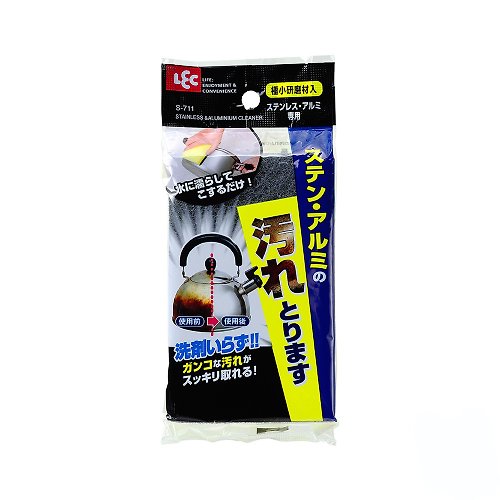 日本 LEC 台灣經銷 (唯可) 【日本LEC】日製不鏽鋼專用海綿(除焦垢/鍋具清潔)
