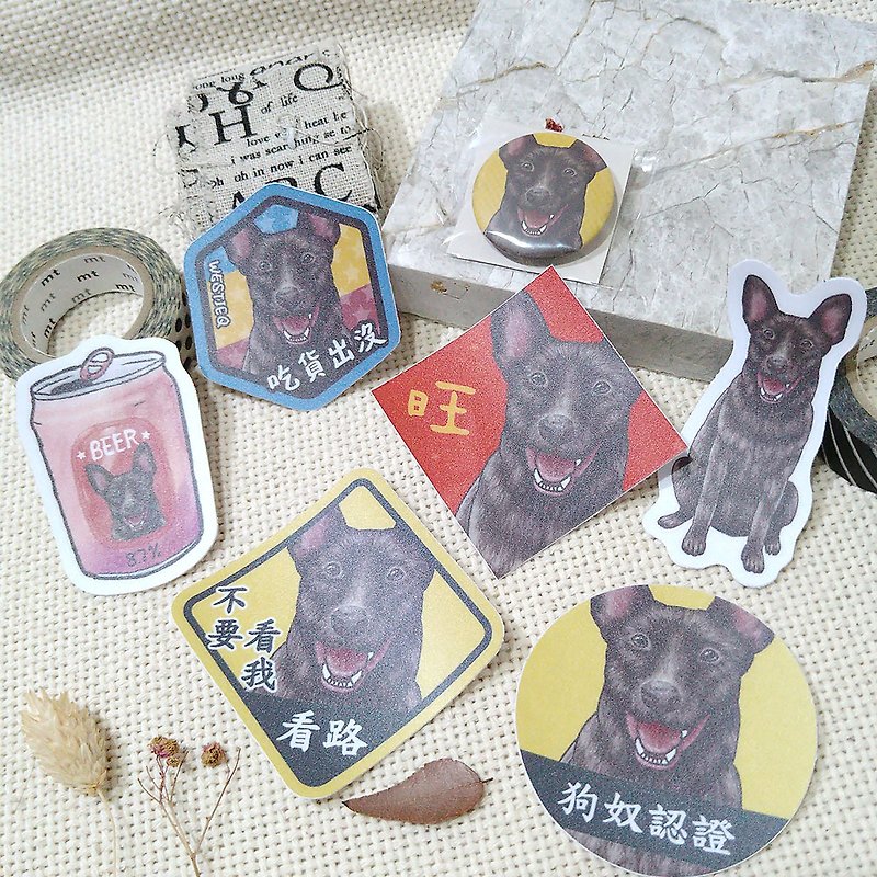 Mix_Black-Spring Festival Couplets-Waterproof Stickers~Leishi Seals-Huichun-Fu Stickers-Car Stickers - ถุงอั่งเปา/ตุ้ยเลี้ยง - วัสดุกันนำ้ 