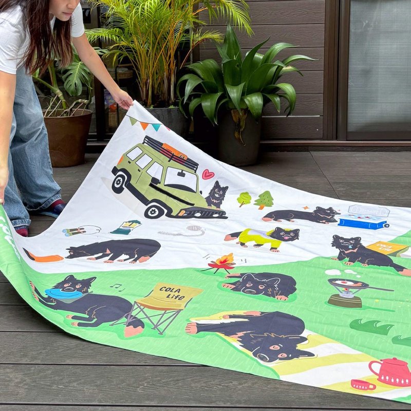 Cola Camping Series – Folding Picnic Mat - ชุดเดินป่า - เส้นใยสังเคราะห์ หลากหลายสี