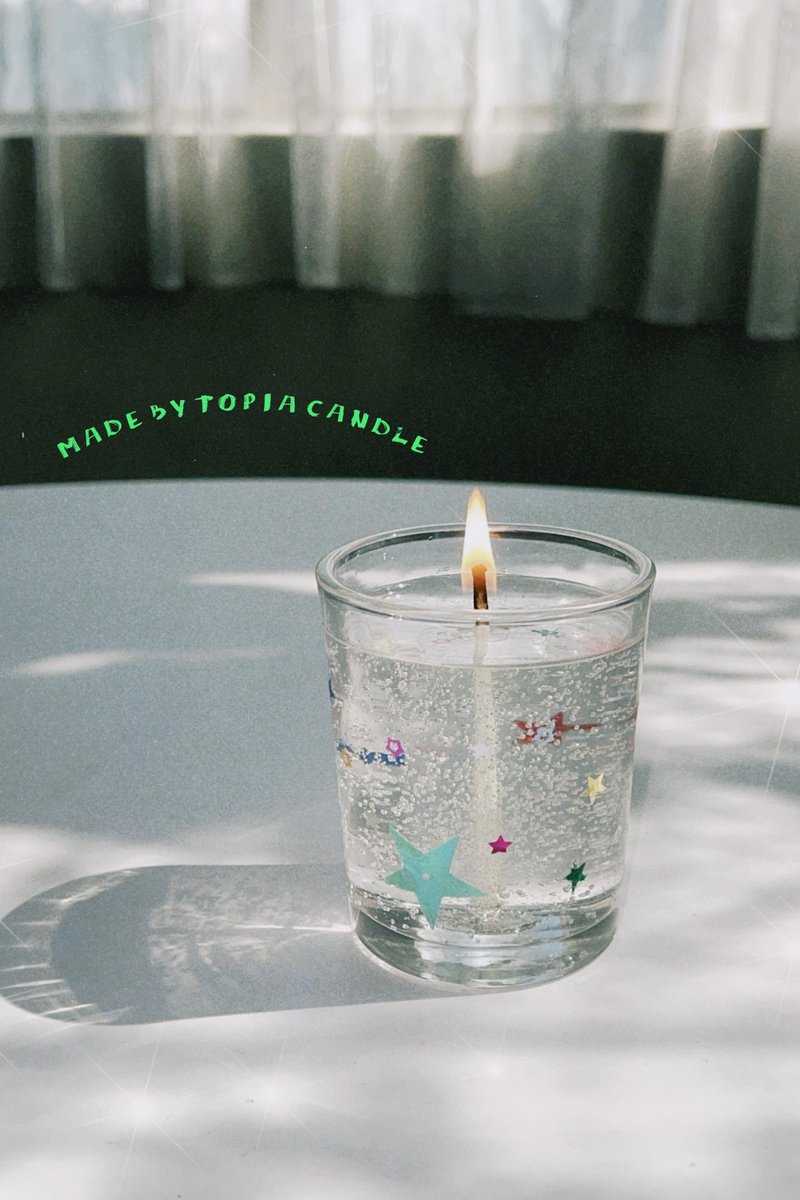 【獨家聖誕禮盒】閃閃發亮透明容器蠟 - 香氛/精油/擴香 - 蠟 白色