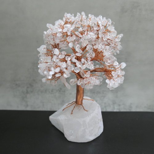 Advance Jewel 白水晶發財樹/生命樹 (白水晶原礦底)