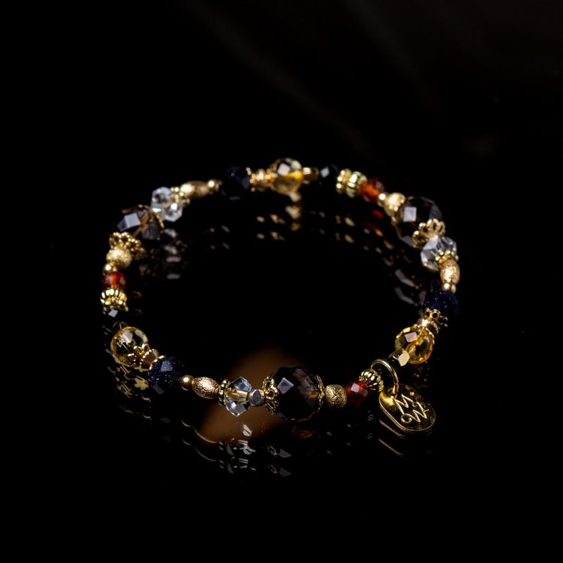 Magic Luminous I Citrine Orange Pomegranate Citrine Bracelet C1653 - สร้อยข้อมือ - เครื่องเพชรพลอย 