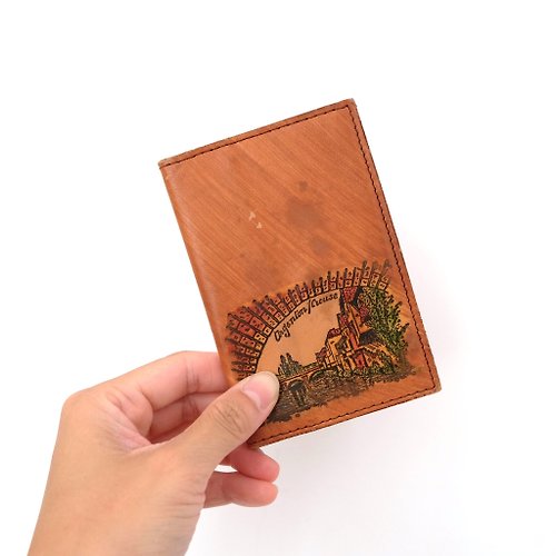 French Vintage Town Genuine Leather Wallet - Shop At Granny's Wallets -  Pinkoi