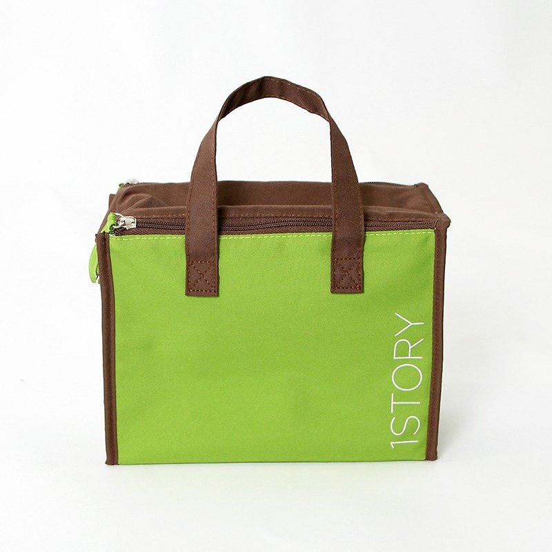 保冷袋(小)．綠╳棕 - 其他 - 其他材質 綠色