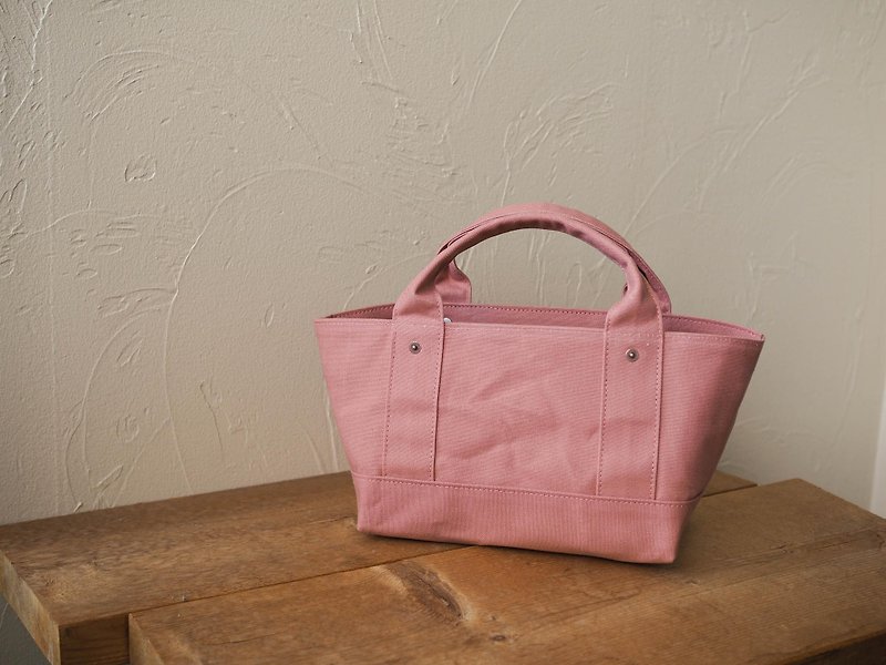 Paraffin canvas only Tote S (Ash rose) - Handbags & Totes - Cotton & Hemp Pink