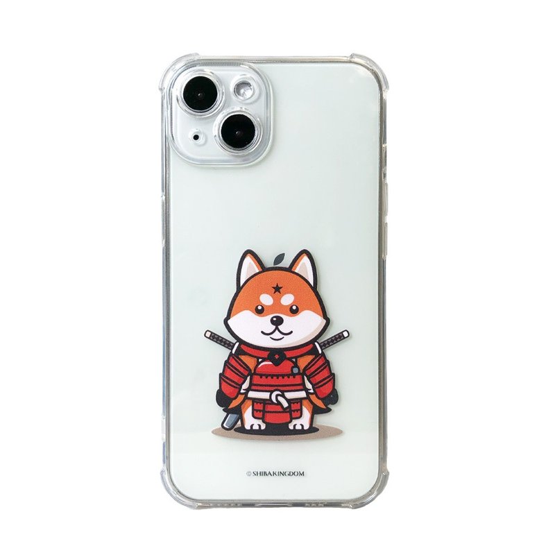 Shiba Inu Samurai Phone Case iPhone - Soft TPU Transparent Protective Case - Phone Cases - Faux Leather 