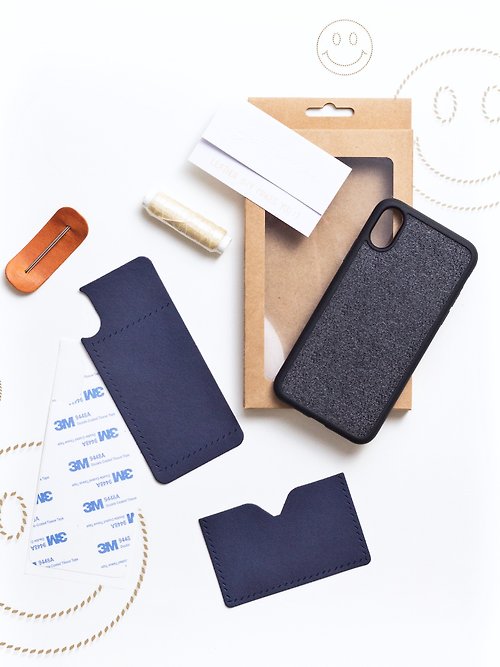 港產皮革｜Leatherism Handmade Products 皮革咭位手機殻 DIY材料包 iPhone15 Plus Xs Max 刻名 日常用品