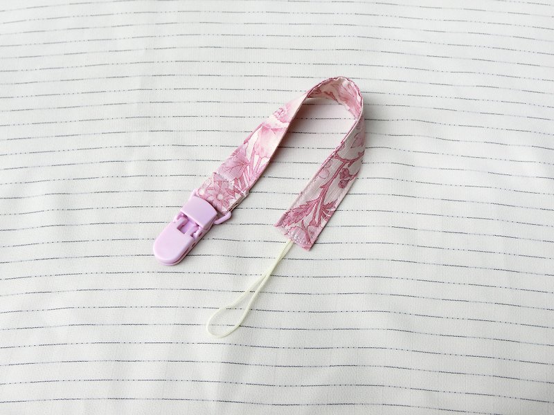 Colored Lead Flower-Vanilla Nipple Chain - Bibs - Cotton & Hemp Pink