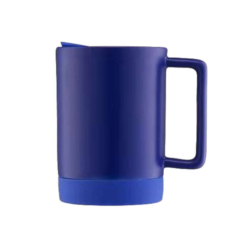 QIDINA Daily Use Museum First Color Life Multicolor Mug-Dark Blue - Mugs - Pottery Multicolor