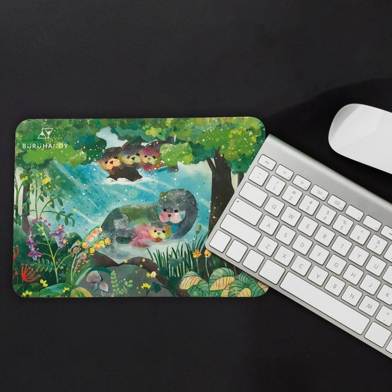 Mouse Pad-Blood Taiwan Conservation Animal Otter Model 27.5x19.5cm - อื่นๆ - เส้นใยสังเคราะห์ 