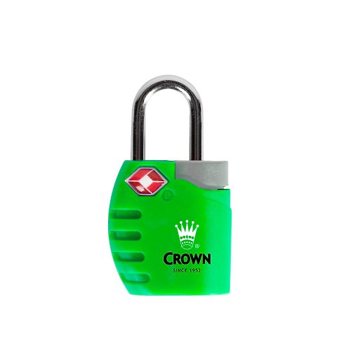 CROWN 皇冠行李箱 【CROWN】TSA海關鎖 鑰匙鎖 螢光綠色