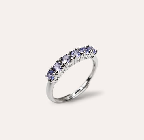 安的珠寶 AND Jewel AND 丹泉石 藍色 圓形 3mm 戒指 和諧系列 Rely 天然寶石 安的珠